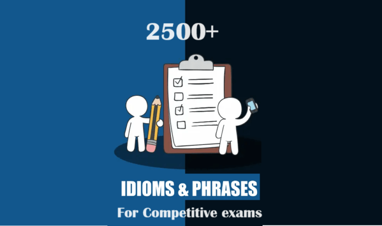 Idioms and phrases - 2500 examples with meanings